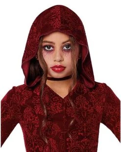 Kids Red Hooded Dress 5 Kids Red Hooded Dress -Spirit Halloween Deals Store 01558410 c