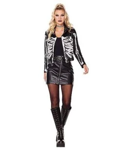 Adult Cropped Skeleton Jacket
