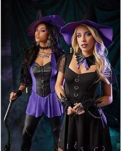 Adult Black Magic Witch Costume 5 Adult Black Magic Witch Costume -Spirit Halloween Deals Store 01560739 c
