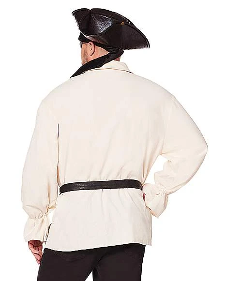 Pirate Shirt And Belt Plus Size Costume Kit 2 Pirate Shirt And Belt Plus Size Costume Kit - Image 2