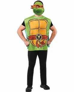 Adult Michelangelo Teenage Mutant Ninja Turtles Costume Kit - Ben Coop -Spirit Halloween Deals Store 01570076 c