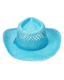 Blue Straw Cowboy Hat -Spirit Halloween Deals Store 01573013 e
