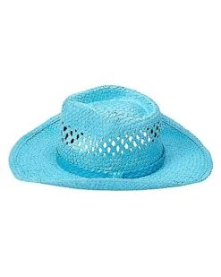Blue Straw Cowboy Hat -Spirit Halloween Deals Store 01573013 g