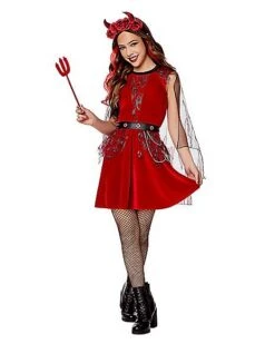 Kids Dark Devil Dress Costume