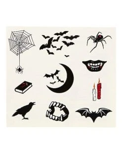 Vampire Temporary Tattoos -Spirit Halloween Deals Store 01580661 c