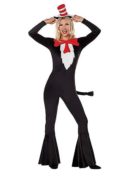 Adult Cat In The Hat Bell Bottom Costume - Dr. Seuss 1 Adult Cat In The Hat Bell Bottom Costume - Dr. Seuss