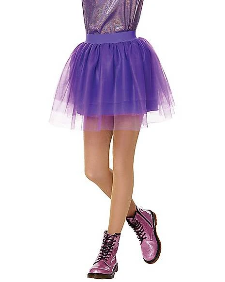 Kids Purple Tulle Skirt 1 Kids Purple Tulle Skirt