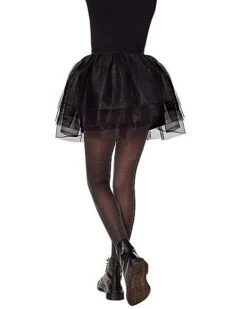 Kids Black Tulle Skirt -Spirit Halloween Deals Store 01600162 b