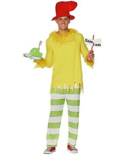 Adult Sam I Am Costume - Dr. Seuss 8 Adult Sam I Am Costume - Dr. Seuss -Spirit Halloween Deals Store 07403066 c