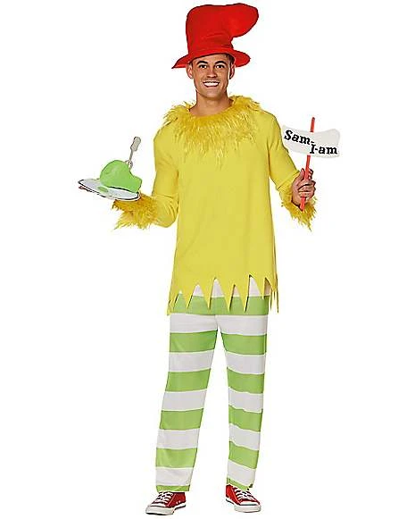 Adult Sam I Am Costume - Dr. Seuss 3 Adult Sam I Am Costume - Dr. Seuss - Image 3