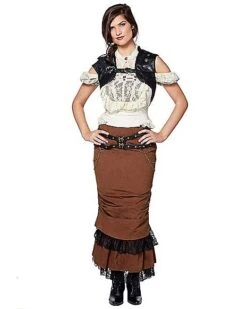 Black Steampunk Vest -Spirit Halloween Deals Store 07467640 d