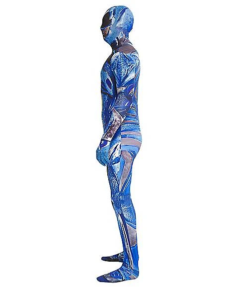 Adult Blue Ranger Skin Suit Costume - Power Rangers 3 Adult Blue Ranger Skin Suit Costume - Power Rangers - Image 3