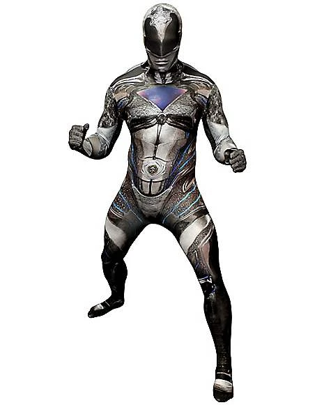 Adult Black Ranger Skin Suit Costume - Power Rangers 1 Adult Black Ranger Skin Suit Costume - Power Rangers