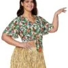 Plus Size Luau Shirt