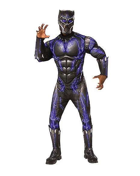 Adult Black Panther Costume Deluxe - Marvel 1 Adult Black Panther Costume Deluxe - Marvel
