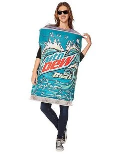 Adult 3D Mountain Dew Baja Blast Costume 6 Adult 3D Mountain Dew Baja Blast Costume -Spirit Halloween Deals Store 07656556 c